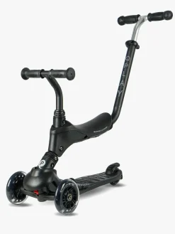 QPlay Sema Pro 5-in-1 Trehjulet Løbehjul, Sort