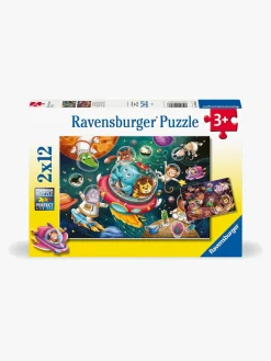 Ravensburger Dyr Fra Verdensrummet Puslespil 2x12 Brikker