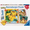 Ravensburger Pokémon Puslespil 3x49 Brikker