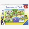 Ravensburger Puslespil Dyr i Zoo 2x12 Brikker