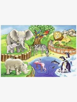 Ravensburger Puslespil Dyr i Zoo 2x12 Brikker