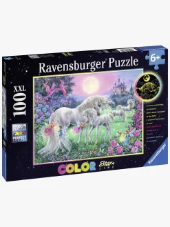 Ravensburger Puslespil Enhjørninger I Måneskinnet 100 Brikker