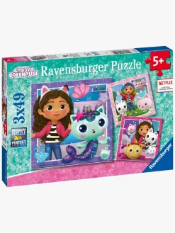 Ravensburger Puslespil Gabby's Dollhouse 3 x 49 Brikker