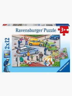 Ravensburger Puslespil Politi og Brandbil 2x12 Brikker