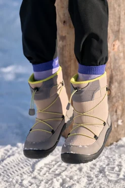 Reimatec Ensilumi Barefoot Jr Vinterstøvler, Earthy Beige