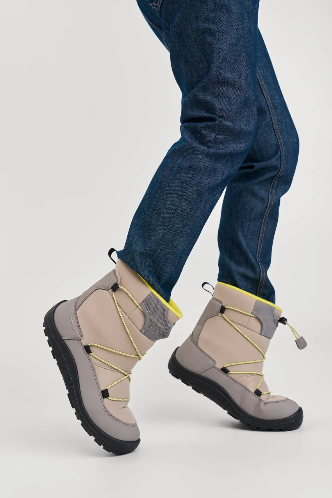 Reimatec Ensilumi Barefoot Jr Vinterstøvler, Earthy Beige