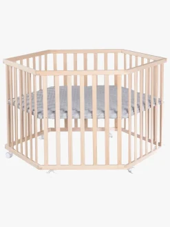 Roba Cosiplay Hexagon Kravlegård med Hjul, Wood