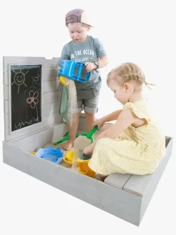 Roba Sandkasse med Låg, Grå