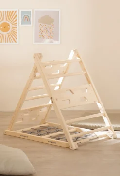 Roba  Træ Klatretrekant, Grå/Natur