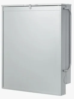 Roba Væghængt Puslebord & Puslepude, Taupe Lacquered/Silver Grey