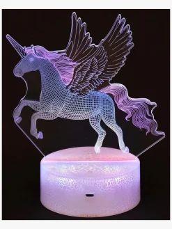 Robetoy 3D LED-pære Enhjørning med Fjernbetjening