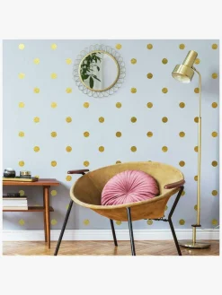 RoomMates Wallstickers Gold Confetti Dots