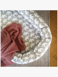 Rätt Start Elefant Babynest, Grå