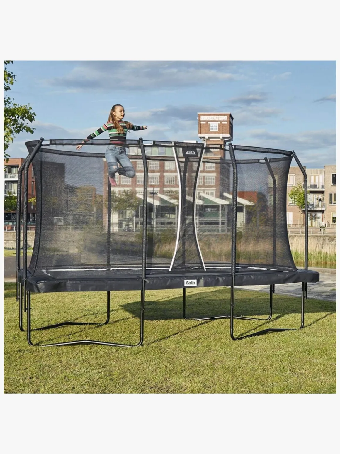 Salta Trampolin Rektangel inkl. Sikkerhedsnet 396x244 cm