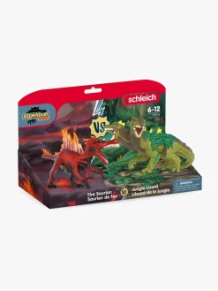 Schleich 70834 Fire Saurian vs. Jungle Lizard Figursæt