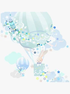 Schmooks Wallsticker Hot Air, Blue