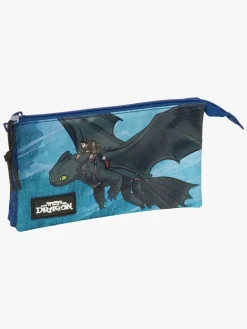 Sådan Træner Du Din Drage Penalhus med 3 Rum, Blå