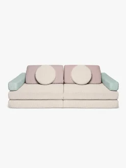 Shappy Play Bygbar Sofa 160x80 cm Kraftig Fløjl, Lollipop