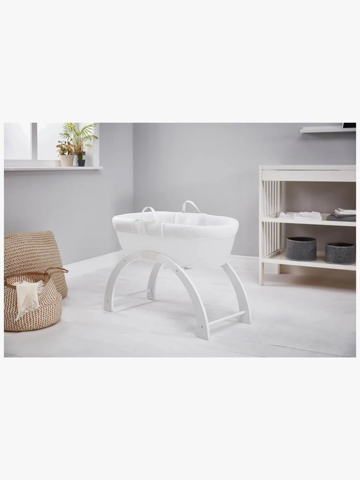 Shnuggle Dreami Moseskurv Sleep System, Hvid