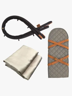 Sleepbag Tilbehørspakke Mini, Grey Mélange/Brown