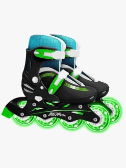 Stamp Skids Control Light-Up Inliners Størrelse 30-33, Grøn/Sort