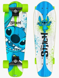 Stamp Stitch Crusier Skateboard, Blå/Hvid