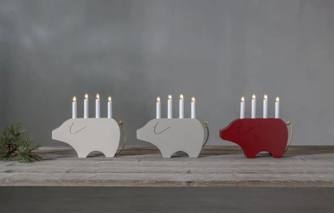 Star Trading Lysestage Gry, Hvid