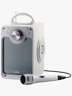 STARS Karaokemaskine med Lys, Hvid