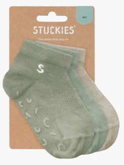STUCKIES Ankelsokker Anti-slip 3-pak, Bay