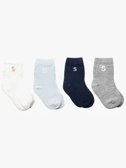 STUCKIES Strømper Baby 4-pak, Wavy