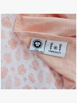 Summerville Organic Tæppe/ Stofble i Musselin 2-pak Øko, Tropical/Peachy