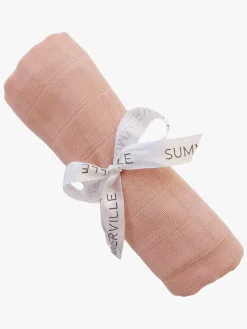 Summerville Tæppe/ Stofble i Musselin, Peachy