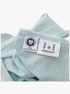 Summerville Tæppe/ Stofble i Musselin, Ice Blue