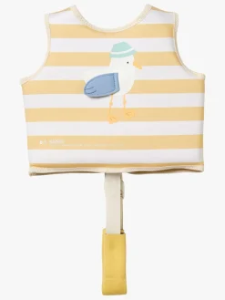 SUNNYLiFE Svømmevest, Sid the Seagull Mustard Stripe