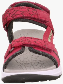 Superfit Criss Cross Sandaler, Rød/Grøn