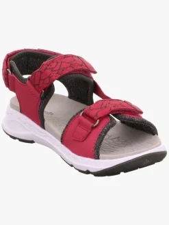 Superfit Criss Cross Sandaler, Rød/Grøn