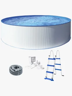 Swim & Fun Kreta XL poolsæt 360x120 cm, Hvid