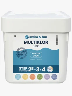Swim & Fun Stabiliseret Klor 25 stk x 200 gram