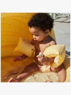 Swim Essentials Badebassin med Solbeskyttelse 100 cm, Florish Yellow