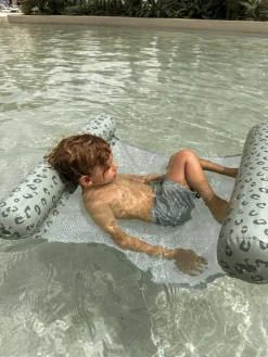 Swim Essentials Flydende Hængekøje 116 cm, Green Leopard