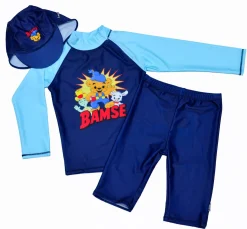 Swimpy Bamse Verdens Stærkeste Bjørn UV-Sæt 3 Dele, Blå