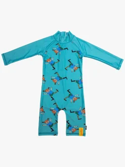 Swimpy UV-Dragt Pippi Langstrømpe, Petrol