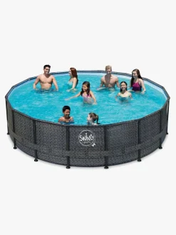 Swing Pools Elite poolsæt 488x122 cm, Sort