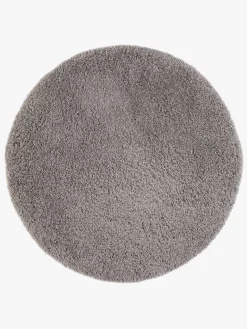 Teddy Gulvtæppe Rund 160, Silver
