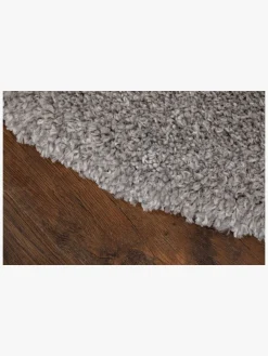 Teddy Gulvtæppe Rund 160, Silver