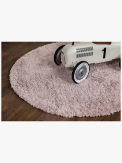 Teddy Gulvtæppe Rundt 160, Dusty Pink