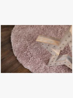 Teddy Gulvtæppe Rundt 160, Dusty Pink