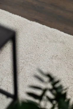 Teddy Gulvtæppe 133x190, Hvidt