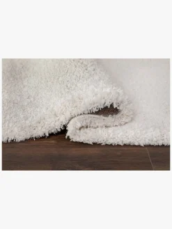 Teddy Gulvtæppe 133x190, Hvidt