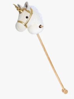 Teddykompaniet Kæphest Enhjørning 100 cm, Hvid